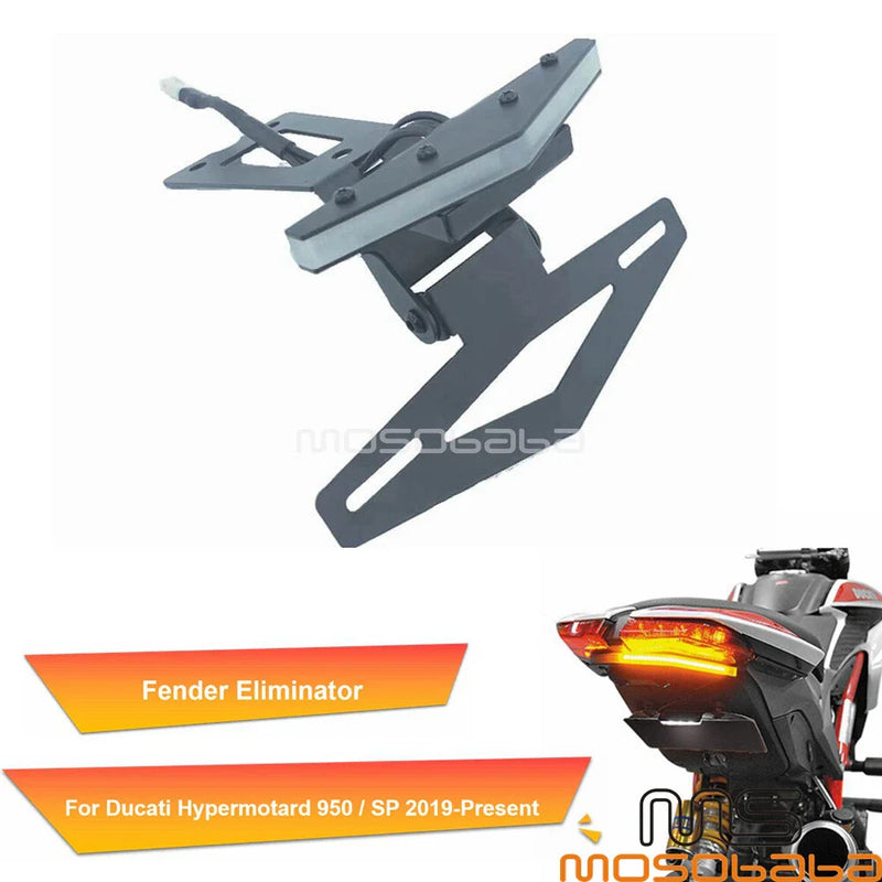Ducati Hypermotard LED Fender Eliminator & Adjustable License Plate Bracket (2013-2019)