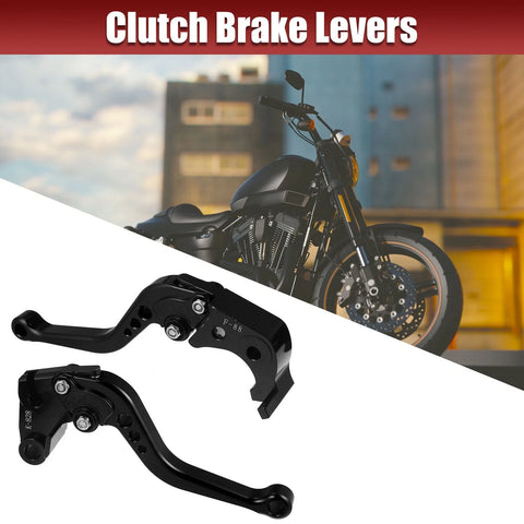 Kawasaki 2 x Black Motorcycle Brake Clutch Levers Adjustable Folding CNC
