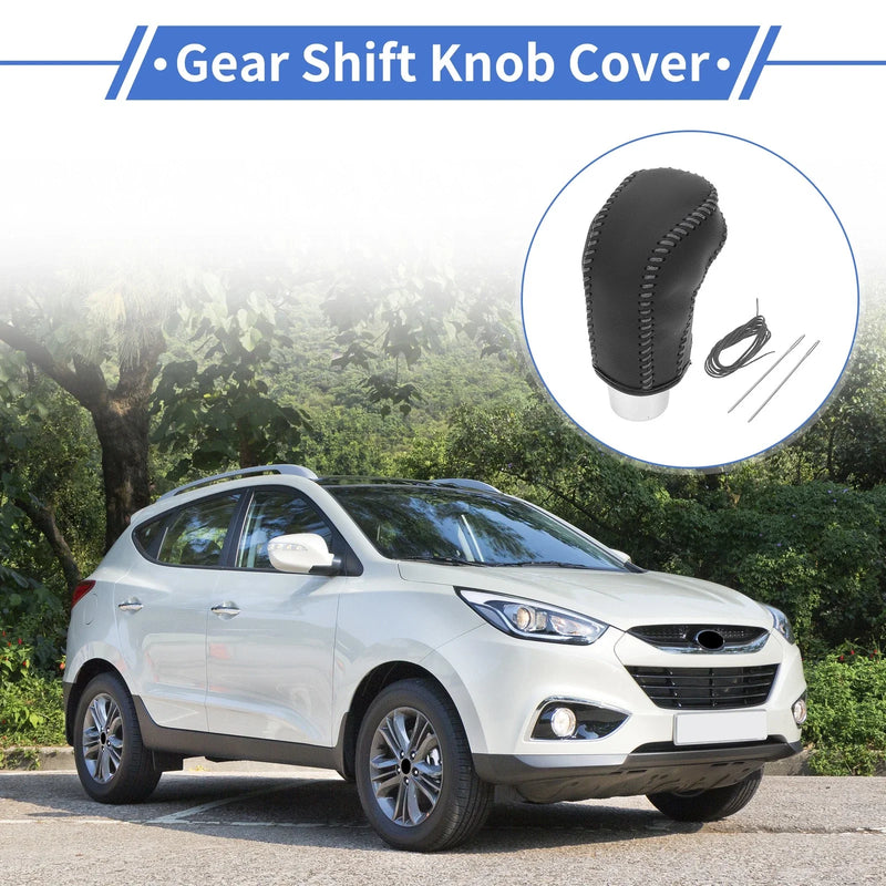 Hyundai Tucson (2015-2018) - 1 Pc Black Grey Car Gear Shift Knob Cover