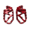 Honda CR50 CR125R CR250R (1995-2001) 2 x Rests Pedals Red CNC Foot Pegs