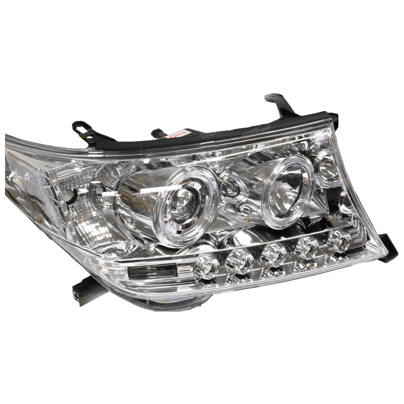Landcruiser 200 Series Angel-eye Projector LED Chrome Headlights (2007–2015)