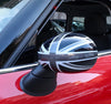 Mini Cooper R50 R52 R53 02-06 Grey Union Jack Rear Mirror Cover Trim Fit