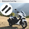 Motorcycle 2 x Foot Peg Rear Footpeg Aluminum Alloy Black 90 Degree