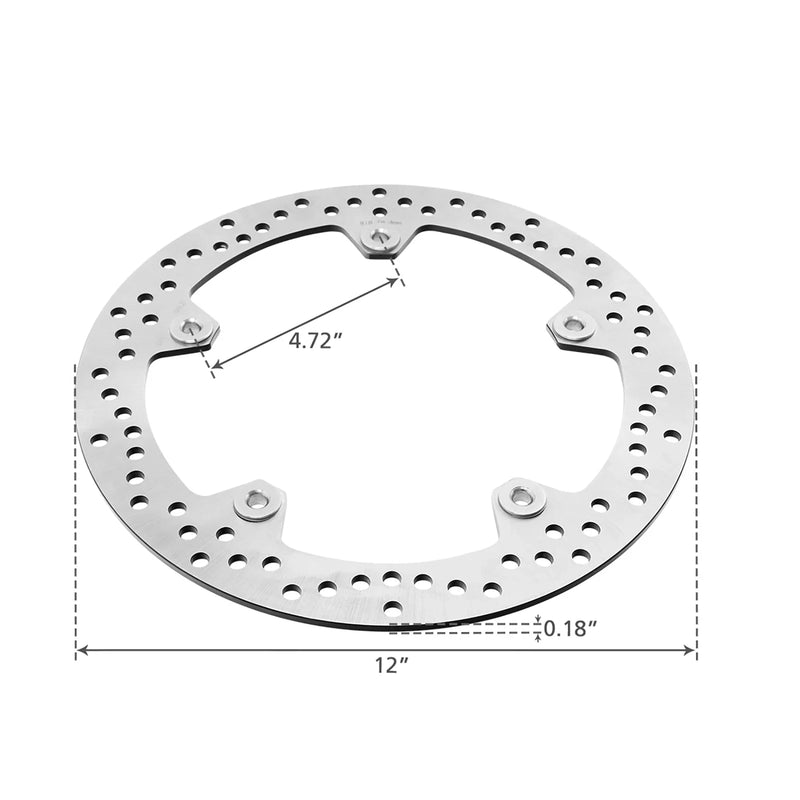 BMW R1250GS R1200GS Front & Rear Brake Disc Rotors (2013-2020)