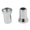 Silver Car Valve Stem Hex Cap with Sleeve Cover Decor