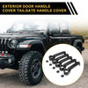 Jeep Wrangler JK JKU (2007-2015) Glossy Black Set of 2 Door Handle Bowl Covers