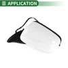 Honda Fit (2009-2014) Manual Folding White Left Side Door Mirror Replacement