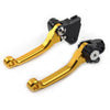 Kawasaki KX450F GOLD Pivot Dirt Clutch Brake Levers (2006-2012)