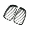 BMW 1 Series E81 E82 E87 E88 2 x Front Kidney Grilles Glossy Black (2007-2013)