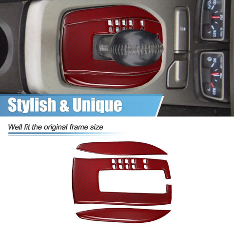 Chevrolet Camaro Gear Shift Box Trim Carbon Fiber Pattern Set (2017-2019)