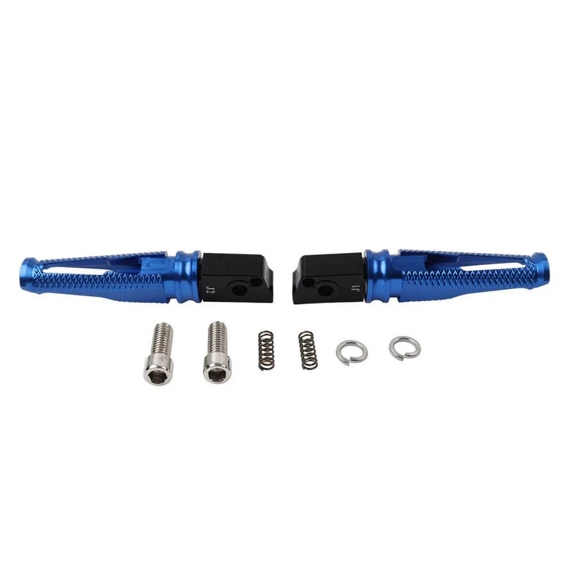 Aprilia GPR125 GPR150 Blue Passenger Rear Foot Pegs (2015-2023)