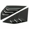 Ford Focus ST RS MK3 ABS Black Window Louvers Vent Cover (2012–2018)