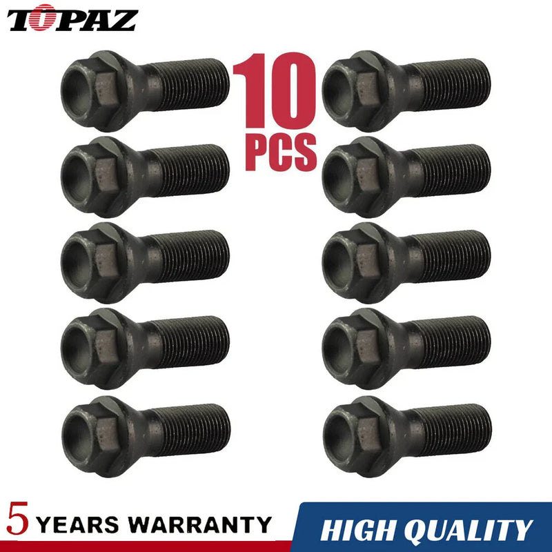 BMW 3 5 6 7 X3 X5 F10 F30 F16 F86 10 x Wheel Lug Bolts (No Year)