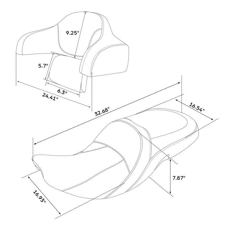 Indian Springfield / Chieftain Rider Seat Backrest (2016-2020, 2014-2024)