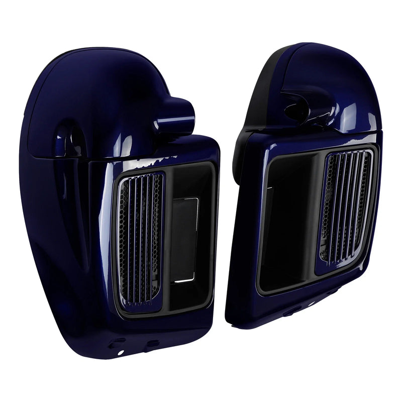 Harley Road Glide (2014-2024) Zephyr Blue Sunglo Lower Vented Fairings