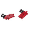 Kawasaki Ninja 250 300 Red CNC Swingarm Spool Adapters (2013-2023)