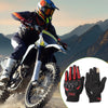 Motorcycle Glove XL Breathable Full Finger Nylon Outdoor Gloves Red 1 Pair