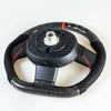 Mini R55 R56 R57 R58 R59 R60 R61 Flat Bottom Carbon Suede Steering Wheel (2006-2019)