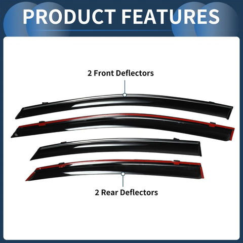 Kia Forte Sedan Window Deflectors 1 Set (2019)