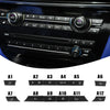 BMW 5 6 7 F10 F01 F12 1 Air Conditioning Control Switch Button Caps