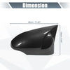 Toyota Corolla Rearview Mirror Cover Overlay Black Carbon Fiber (14-18)