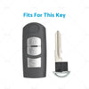 Mazda 2 3 5 6 CX-3 CX-5 CX-7 Beige TPU Remote Key Fob Case Cover (2003-2023)