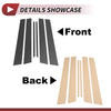 Nissan Sentra 6 Pcs Carbon Fiber Door Pillar Trim (2000-2006)