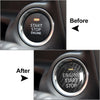 Mazda CX-3, CX-4, CX-5, CX-8, MX-5 Carbon Fiber Red Start Stop Button Sticker