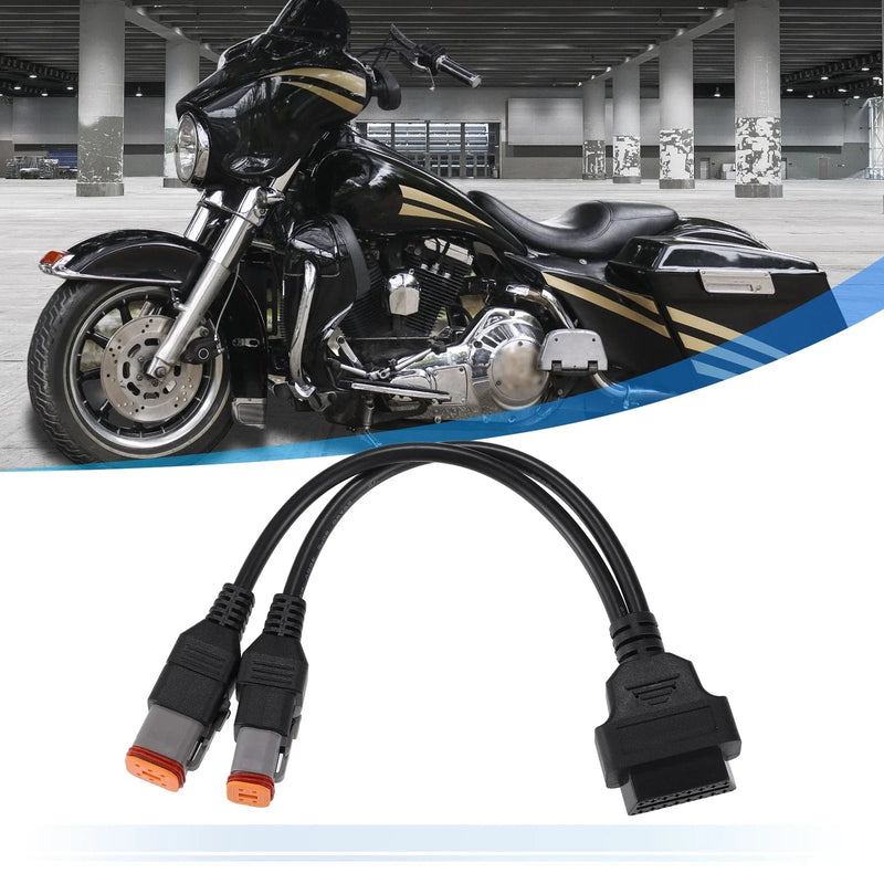 Harley 16 Pin to 4/6 Pin OBD Cable Diagnostic Tool Scanner