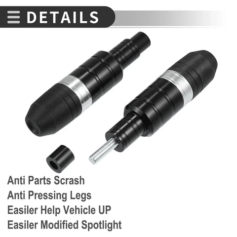 Honda White  Motorcycle Frame Slider Exhaust Crash Fall Protector