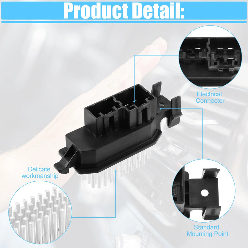 Dodge Dart Aero Black HVAC Blower Motor Resistor AC