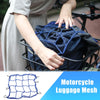 Motorcycle 12" x 12" Motorcycle Cargo Net Luggage Thick Mesh Blue 4x4