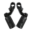 Harley 1-1/4" Black Short Angled Highway Engine Guard Foot Pegs