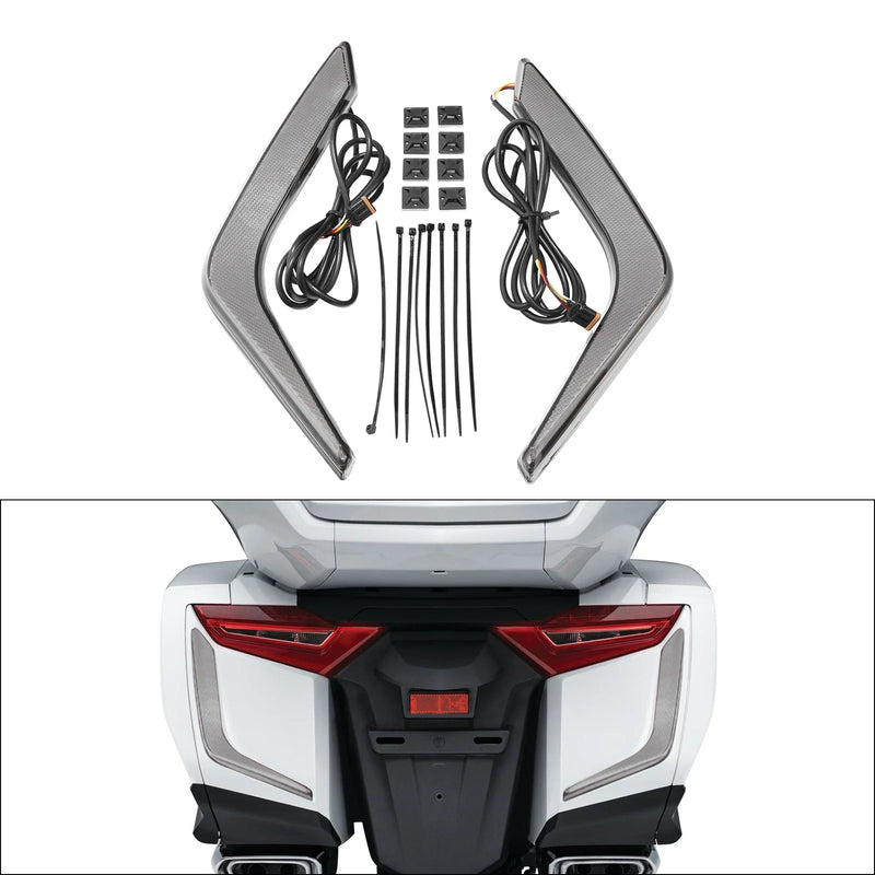 Honda Goldwing GL1800 Rear Saddlebag Turn Brake Light Accents (2018-2025)