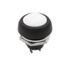 Car / Motorcycle 12V-24V 12mm White Round 2-Terminal Push Button Switch