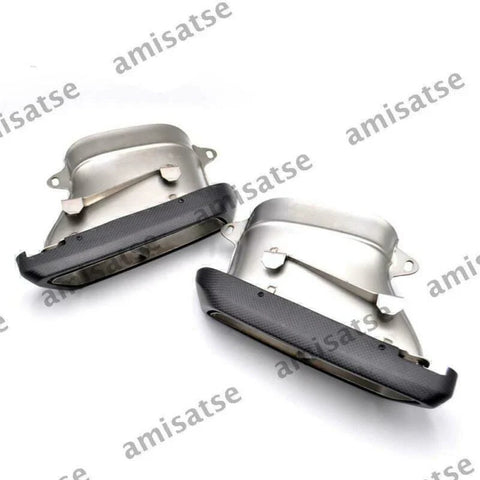 Benz W205 W212 W222 C217 R231 Stainless Steel Rear Bumper Exhaust Pipe (2014-2023)