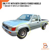 Toyota Hilux UTE 4WD Front Black Wheel Arch Fender Flares (88-96)