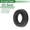 Oil Seal 12.5x20.5x4.5mm Black 5 Pcs Seal Ring Rotary Shaft NBR Rubber