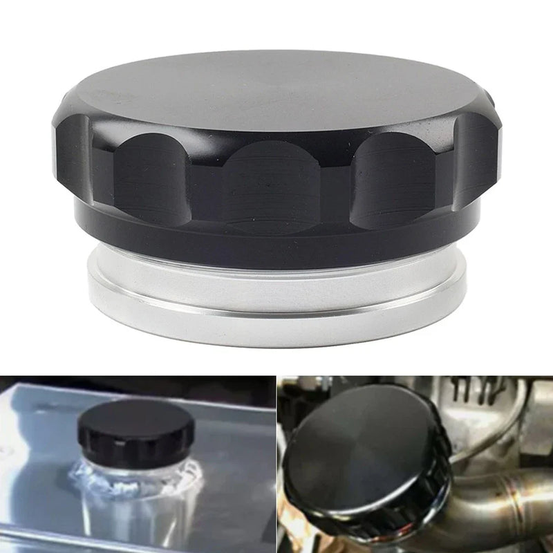 Tank Cover 2.5" Black Aluminum Alloy Weld-On Filler Neck & Cap