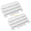 Kawasaki KX125 KX250 2 x Radiator Louvers Guards White (1997–2004)
