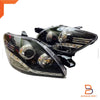 Toyota Yaris Sedan Black Projector LED Ring Headlights (2007-2012)