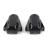 Harley Softail (2008-2017) Black / Chrome 2 x Rear Axle Cover Swingarm Caps
