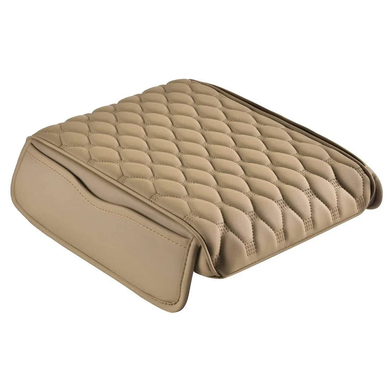 Car Beige Center Console Armrest Box Cover