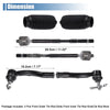 Toyota Corolla 6pcs Tie Rod End Links (2003-2008)