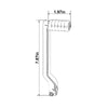 Harley Street Glide Black Heel Toe Shift Lever Pegs (1988-2024)