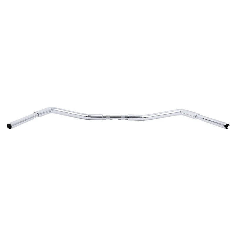 Harley Sportster Softail Dyna Black / Chrome Rise Bar 3.5" Handlebar