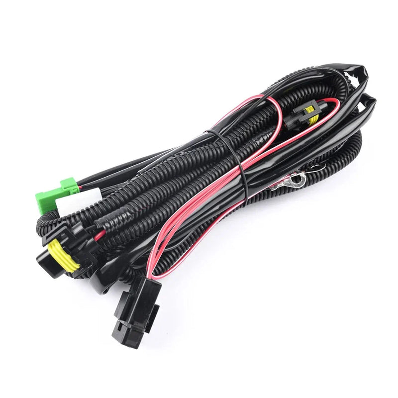 Nissan H8 Fog Light Lamp Wiring Harness 12V 40A Relay Switch Kit (2010-2015)