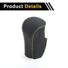 Honda Accord 2008-2012 Black Beige Faux Leather Gear Shift Knob Cover