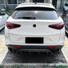 Alfa Romeo Stelvio Carbon Look Rear Bumper Diffuser Lip (2017-2024)