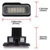 Mercedes Benz W203 W211 W219 LED License Plate Lights (2000-2010)